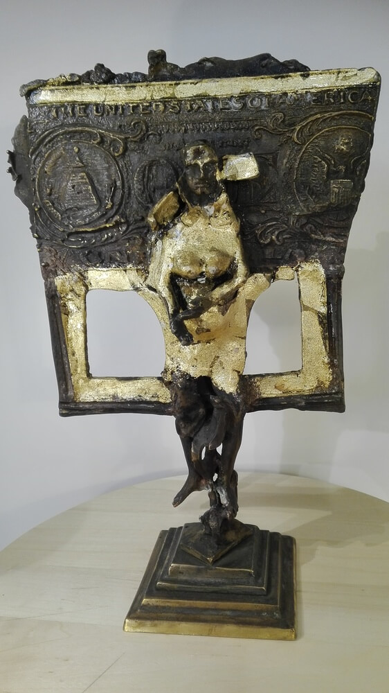 Kobieta z dolarem, Statuetki i małe rzeźby, Remigiusz Dulko
