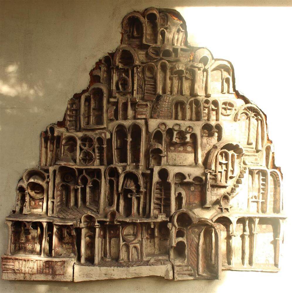 Płaskorzeźba ceramiczna 'Grecja', Rzeźba miejska i parkowa, Remigiusz Dulko