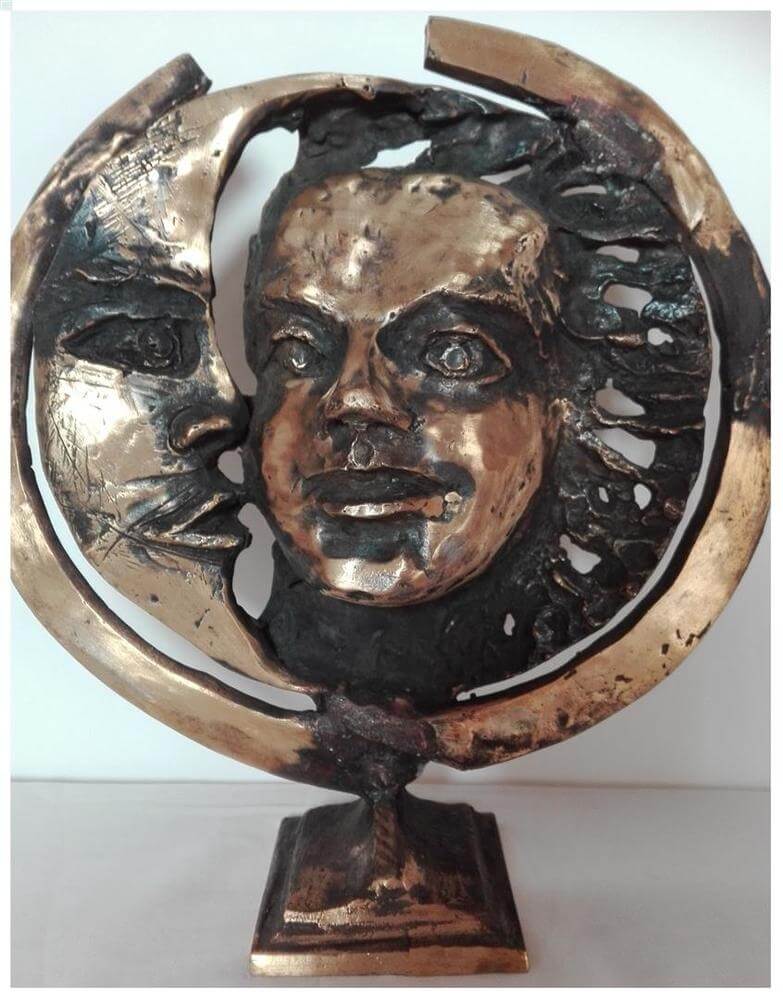 Statuetka 'Słońce i księżyc', Statuetki i małe rzeźby, Remigiusz Dulko